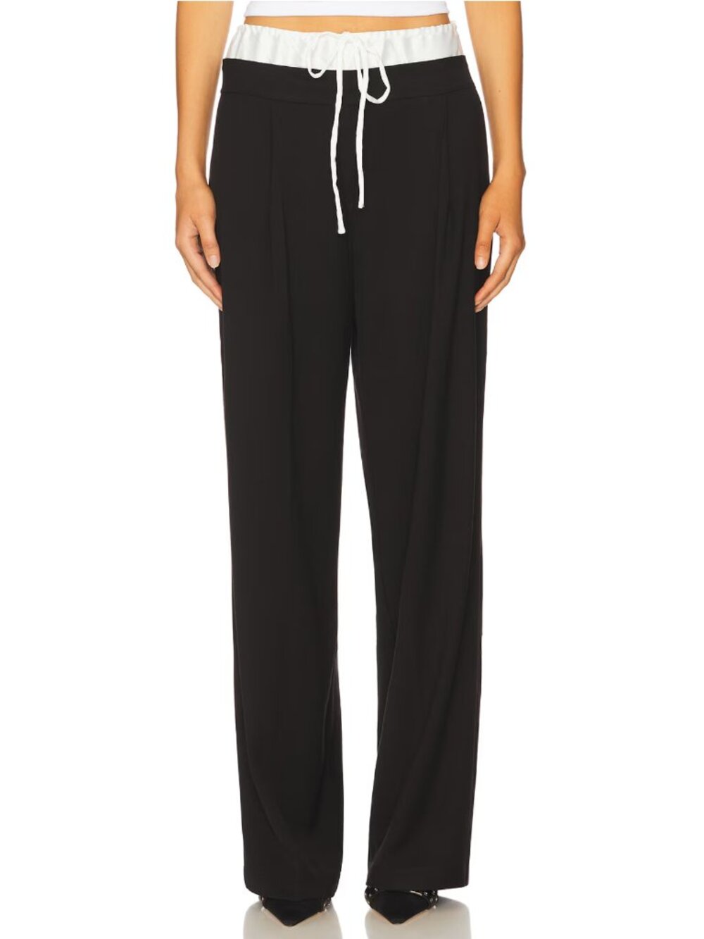 LIONESS Frankie Pant in Onyx Black Jogger Track Sweat Pants Small S
